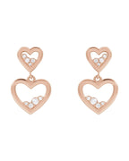 Brinco Coração Cravejado em Ouro 14k com Diamantes Naturais – Modelo 4
