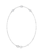 Pulseira Elos com Cravação Bezel em Ouro 14k com Diamantes de Laboratório