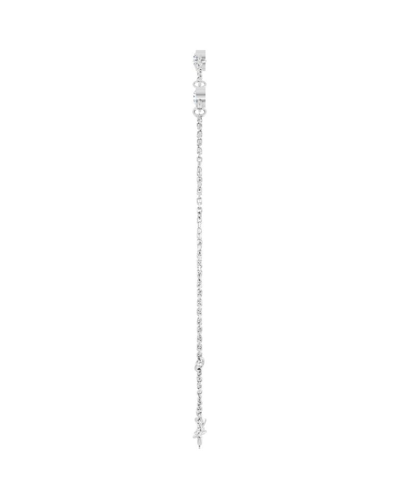 Pulseira Elos com Cravação Bezel em Ouro 14k com Diamantes Naturais