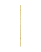Pulseira Elos com Cravação Bezel em Ouro 14k com Diamantes de Laboratório