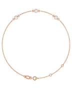Pulseira Elos com Cravação Bezel em Ouro 14k com Diamantes de Laboratório
