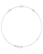 Pulseira Elos com Cravação Bezel em Ouro 14k com Diamantes de Laboratório