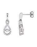 Brinco Infinito em Ouro 14k com Diamantes Naturais – Modelo 5