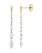 Brinco em Ouro 14k com Diamantes de Laboratório – Modelo 3