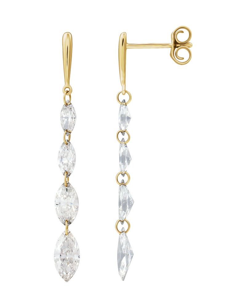 Brinco em Ouro 14k com Diamantes de Laboratório – Modelo 3