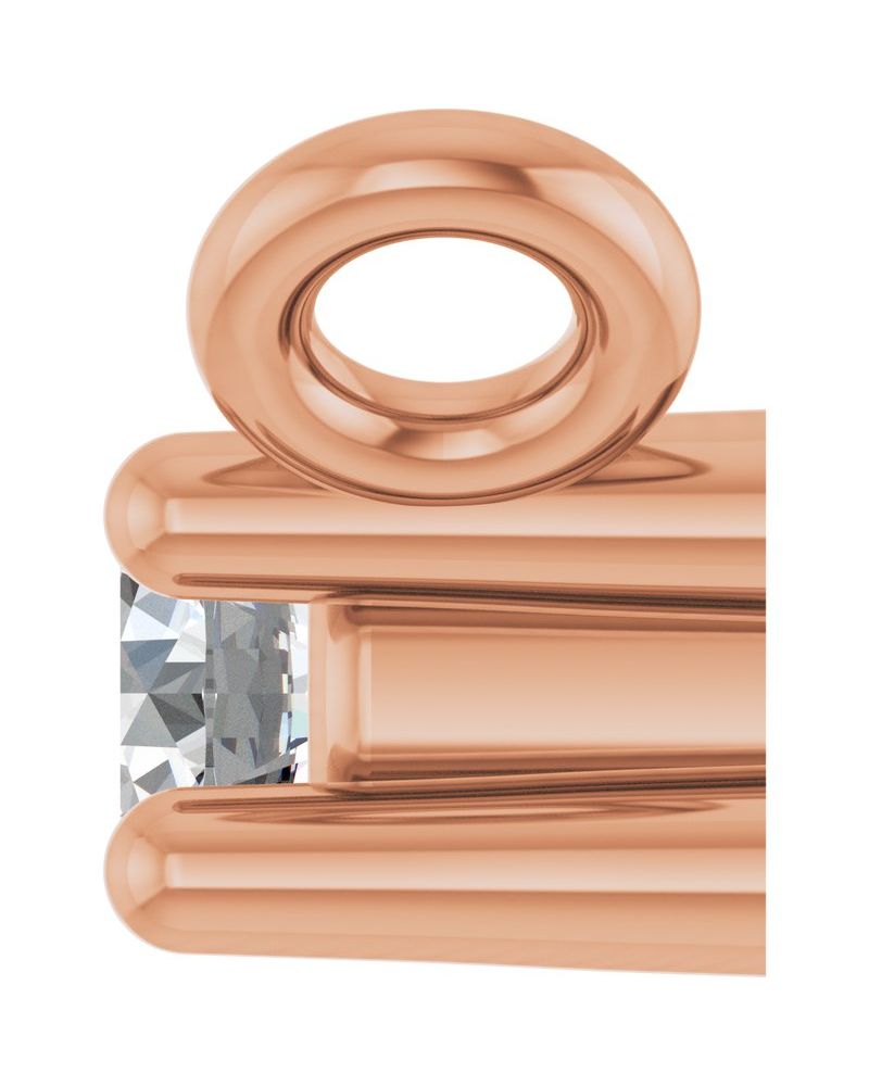 Colar Família Barra em Ouro 14k com Diamantes de Laboratório – Modelo 2