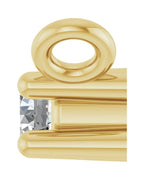Colar Família Barra em Ouro 14k com Diamantes de Laboratório – Modelo 2