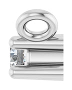 Colar Família Barra em Ouro 14k com Diamantes de Laboratório – Modelo 2