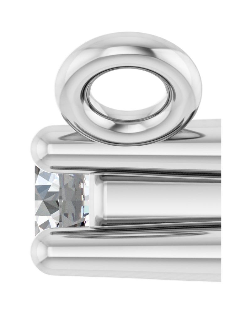 Colar Família Barra em Ouro 14k com Diamantes de Laboratório – Modelo 2
