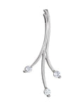 Pingente Três Pedras Orgânico em Ouro 14k com Diamantes Naturais – Modelo 6