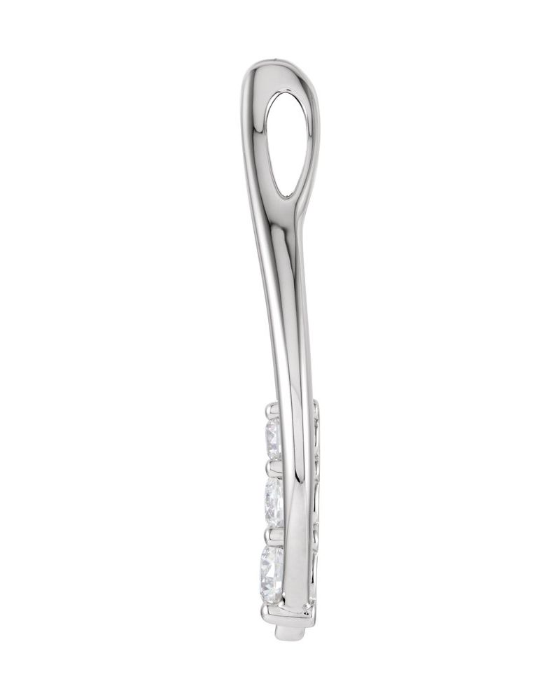 Pingente Três Pedras Orgânico em Ouro 14k com Diamantes Naturais – Modelo 7