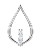Pingente Três Pedras Orgânico em Ouro 14k com Diamantes Naturais – Modelo 7