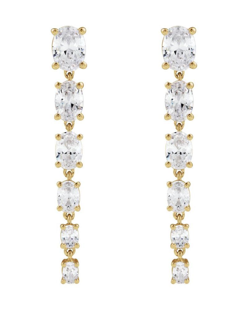 Brinco em Ouro 14k com Diamantes de Laboratório – Modelo 6