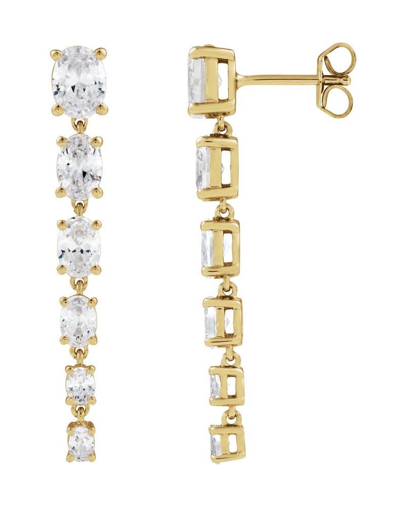 Brinco em Ouro 14k com Diamantes de Laboratório – Modelo 6