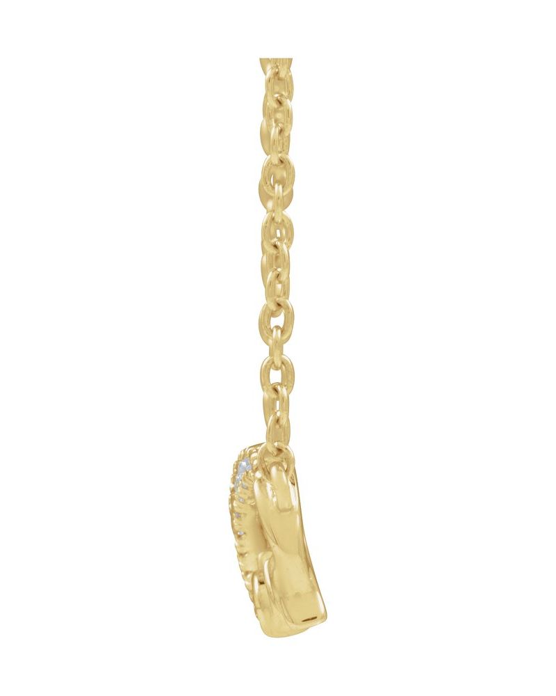 Colar Infinito Mãe em Ouro 14k com Diamantes de Laboratório