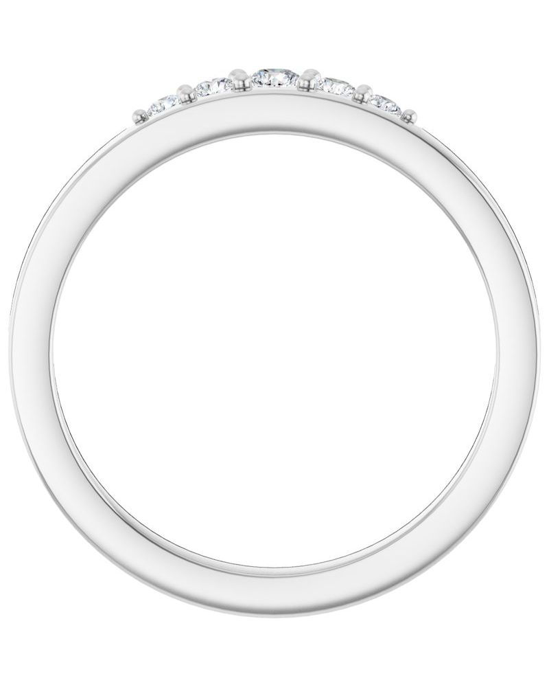 Anel Empilhável em Ouro 14k com Diamantes de Laboratório – Modelo 2