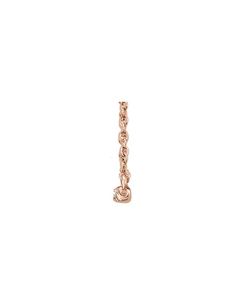 Colar Barra em Ouro 14k com Diamantes de Laboratório