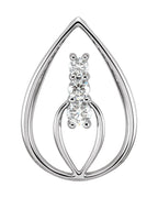 Pingente Três Pedras em Ouro 14k com Diamantes Naturais – Modelo 9
