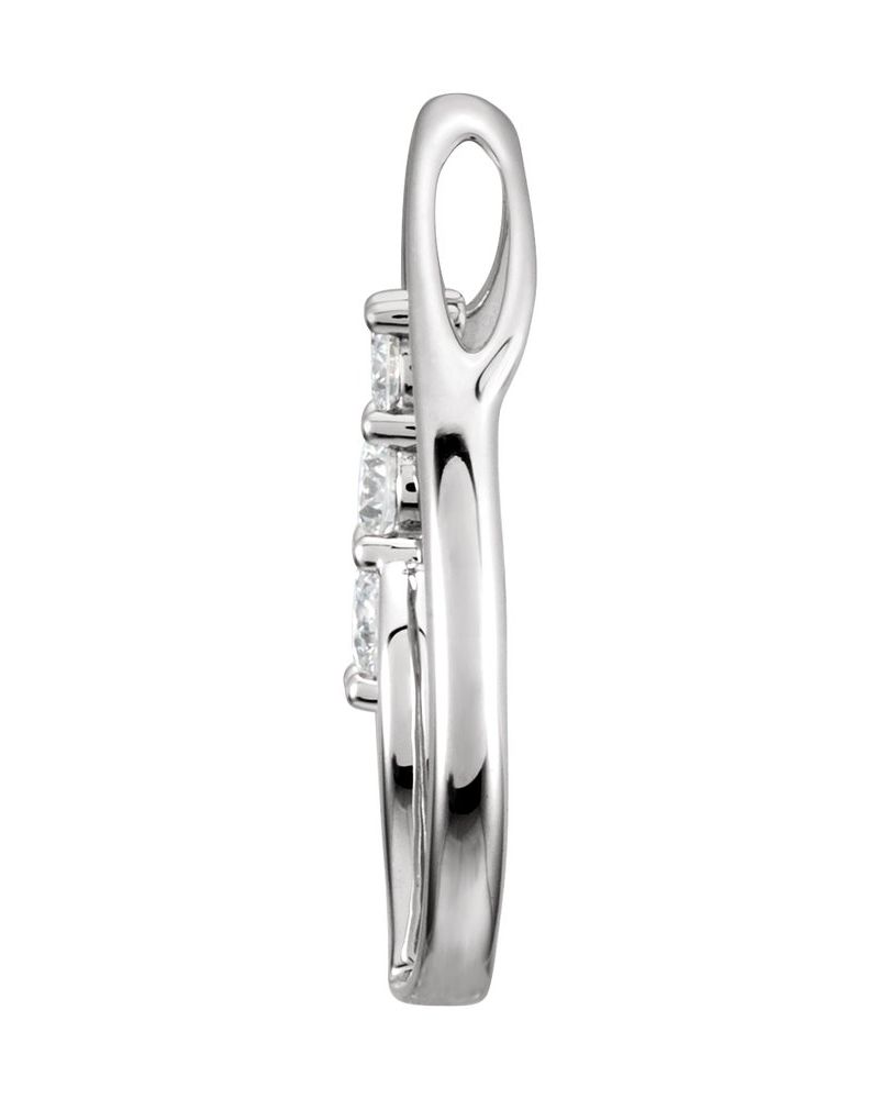 Pingente Três Pedras em Ouro 14k com Diamantes Naturais – Modelo 9