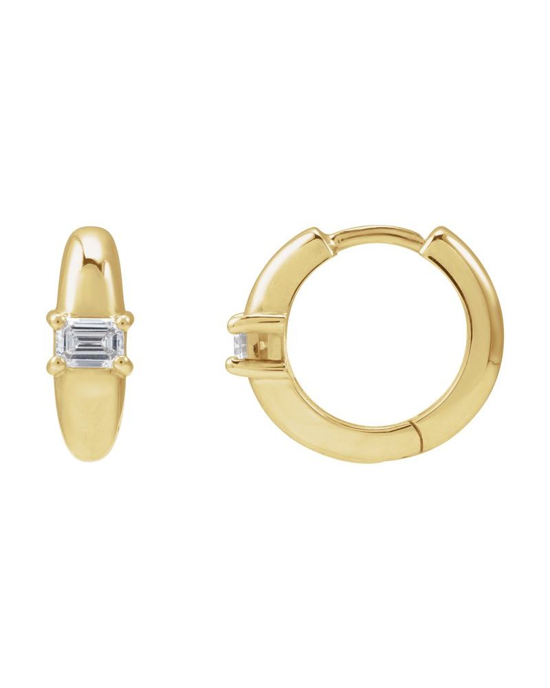 Brinco de Aro Cravejado em Ouro 14k com Diamantes Naturais – Modelo 12