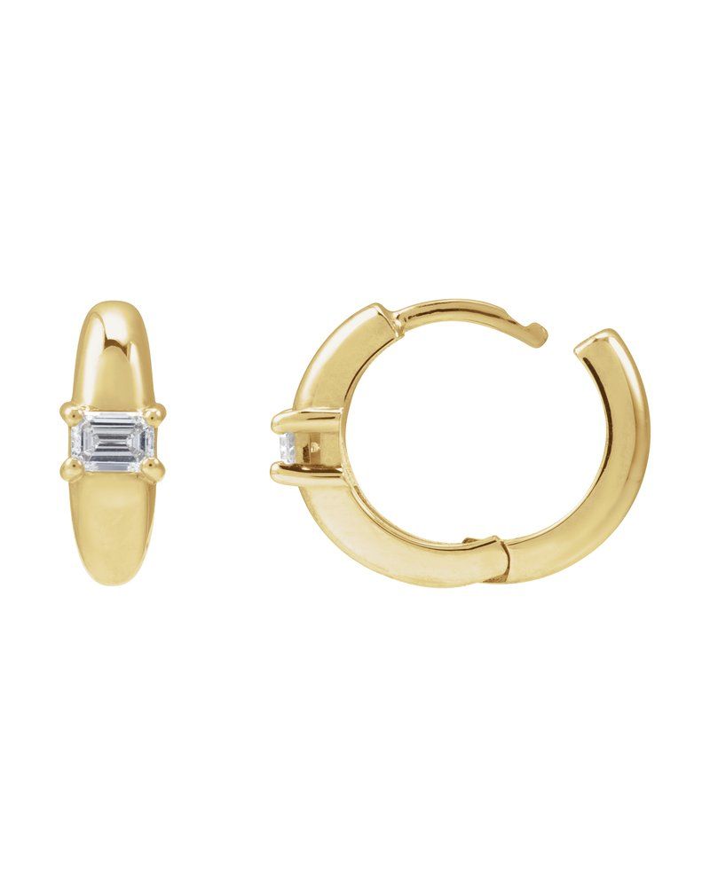 Brinco de Aro Cravejado em Ouro 14k com Diamantes Naturais – Modelo 12