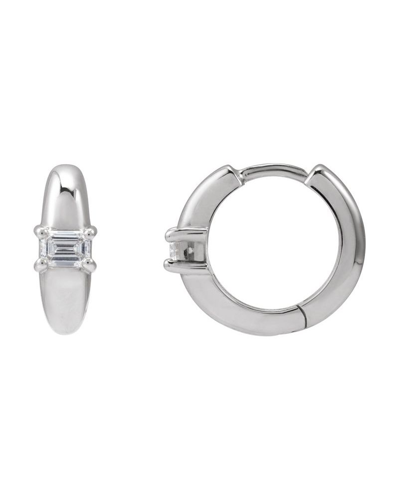 Brinco de Aro Cravejado em Ouro 14k com Diamantes de Laboratório – Modelo 7