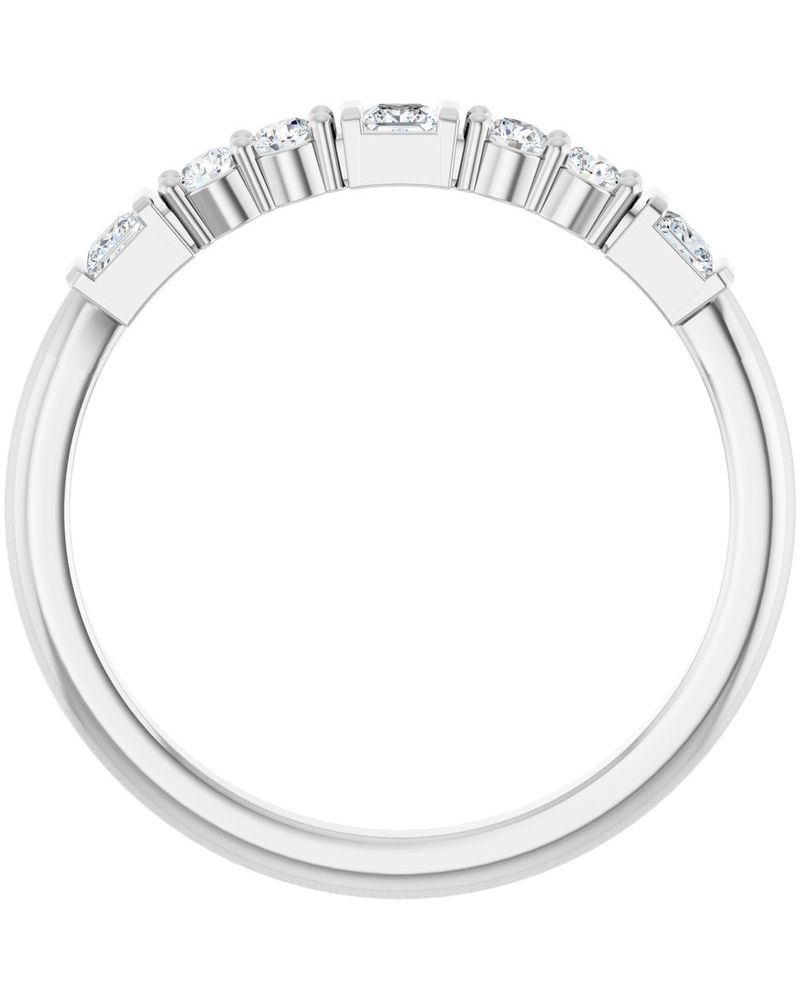 Anel Cravejado Empilhável em Ouro 14k com Diamantes de Laboratório – Modelo 3
