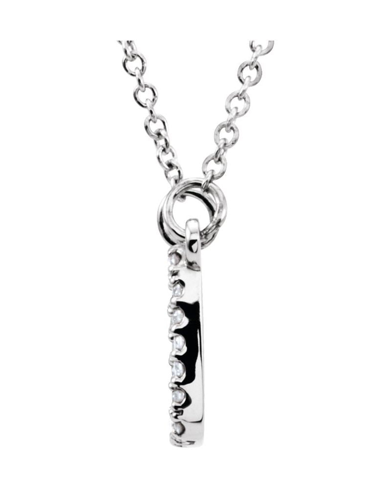 Colar Quadrado em Ouro 14k com Diamantes Naturais
