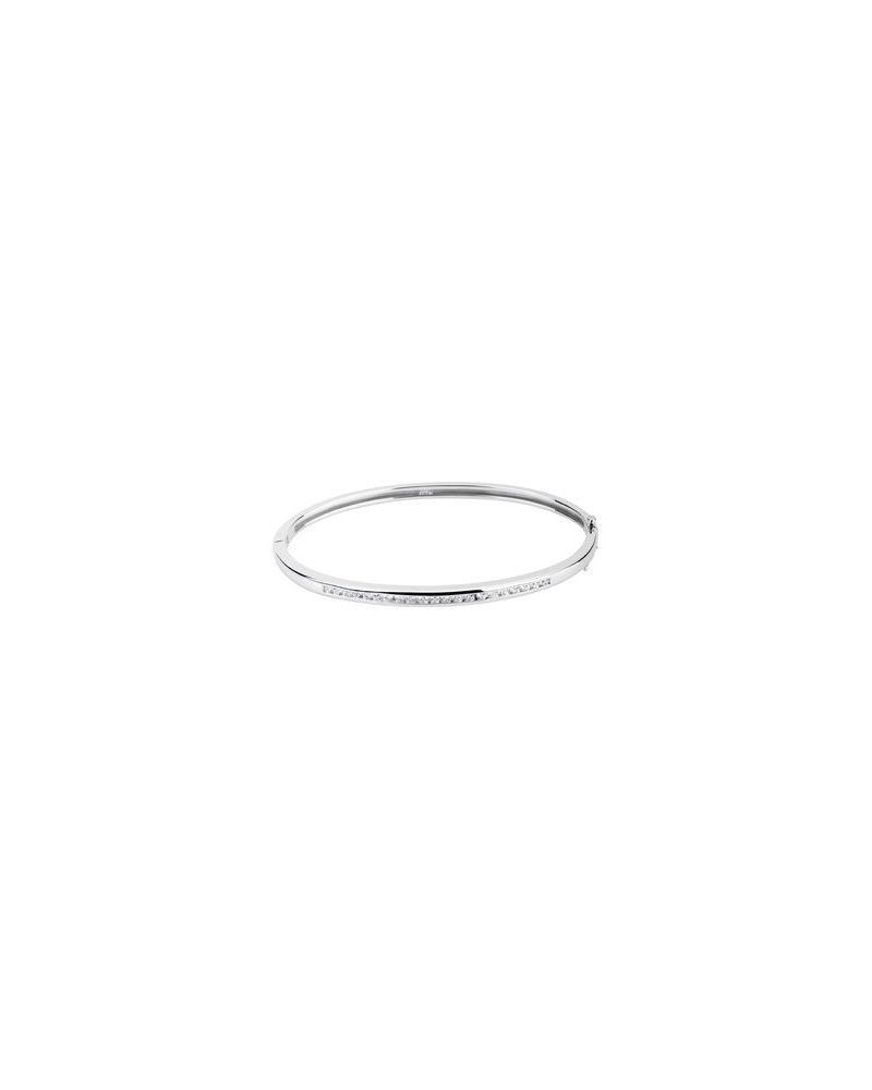 Bracelete Rígido com Dobradiça Cravejado em Ouro 14k com Diamantes Naturais – Modelo 5