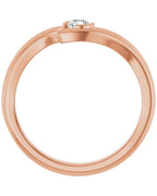 Anel Solitário em Ouro 14k com Diamantes de Laboratório – Modelo 4