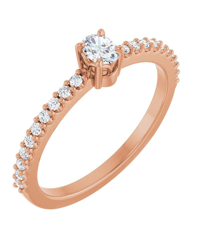 Anel Cravejado em Ouro 14k com Diamantes de Laboratório – Modelo 2