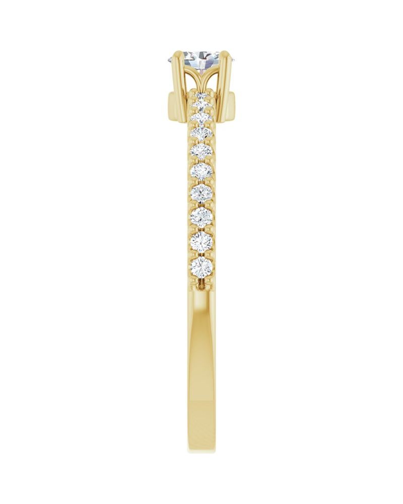 Anel Cravejado em Ouro 14k com Diamantes Naturais – Modelo 2