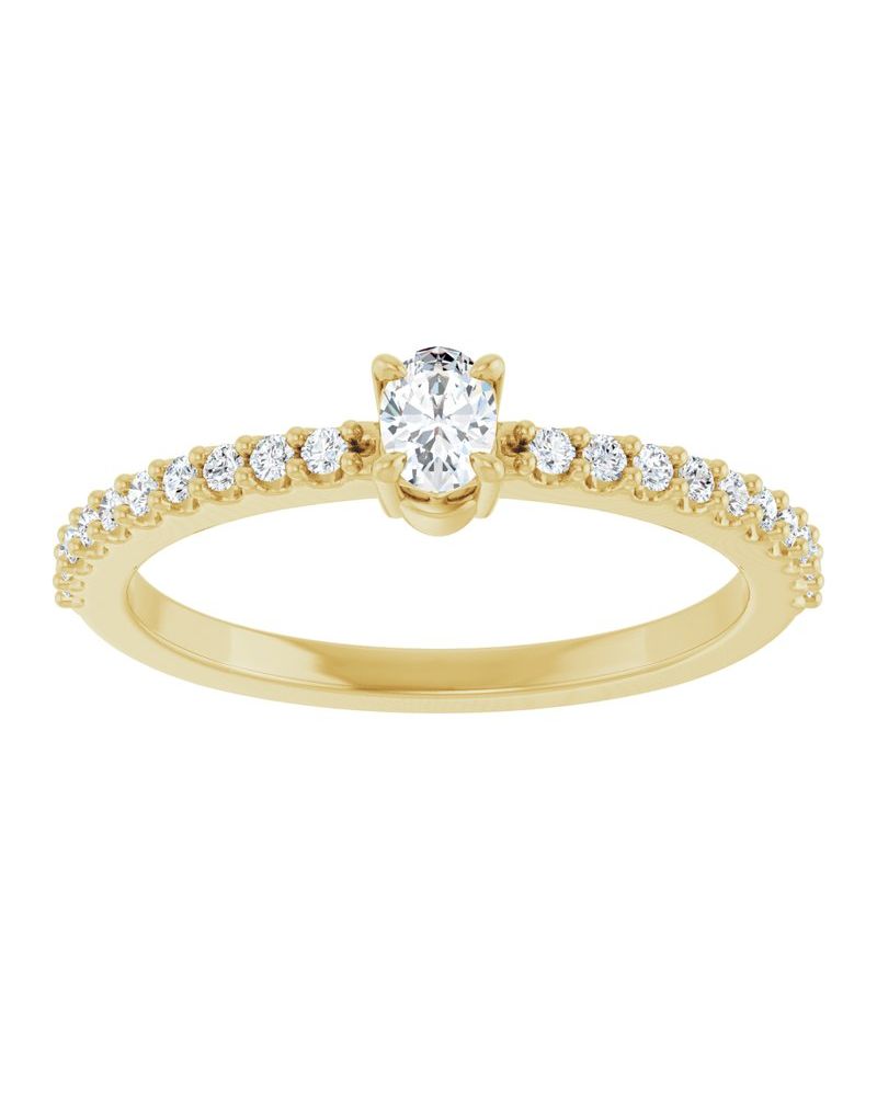 Anel Cravejado em Ouro 14k com Diamantes Naturais – Modelo 2