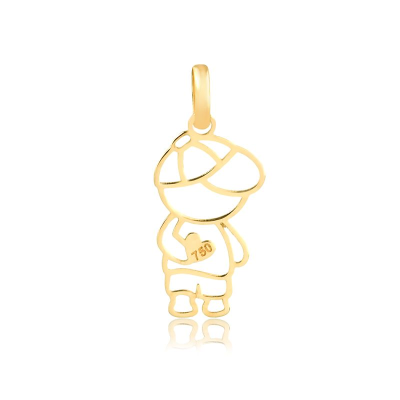 Pingente Menino o Cr Vzd — Ouro 10K