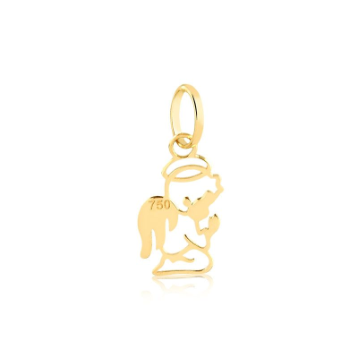 Pingente Anjinho Vazado P — Ouro 10K
