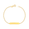 Pulseira Placa Corrt Portuguesa — Ouro 10K