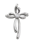 Pingente Cruz em Ouro 14k com Diamantes Naturais – Modelo 29