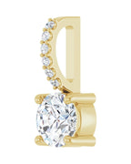 Pingente Cravejado em Ouro 14k com Diamantes de Laboratório – Modelo 2