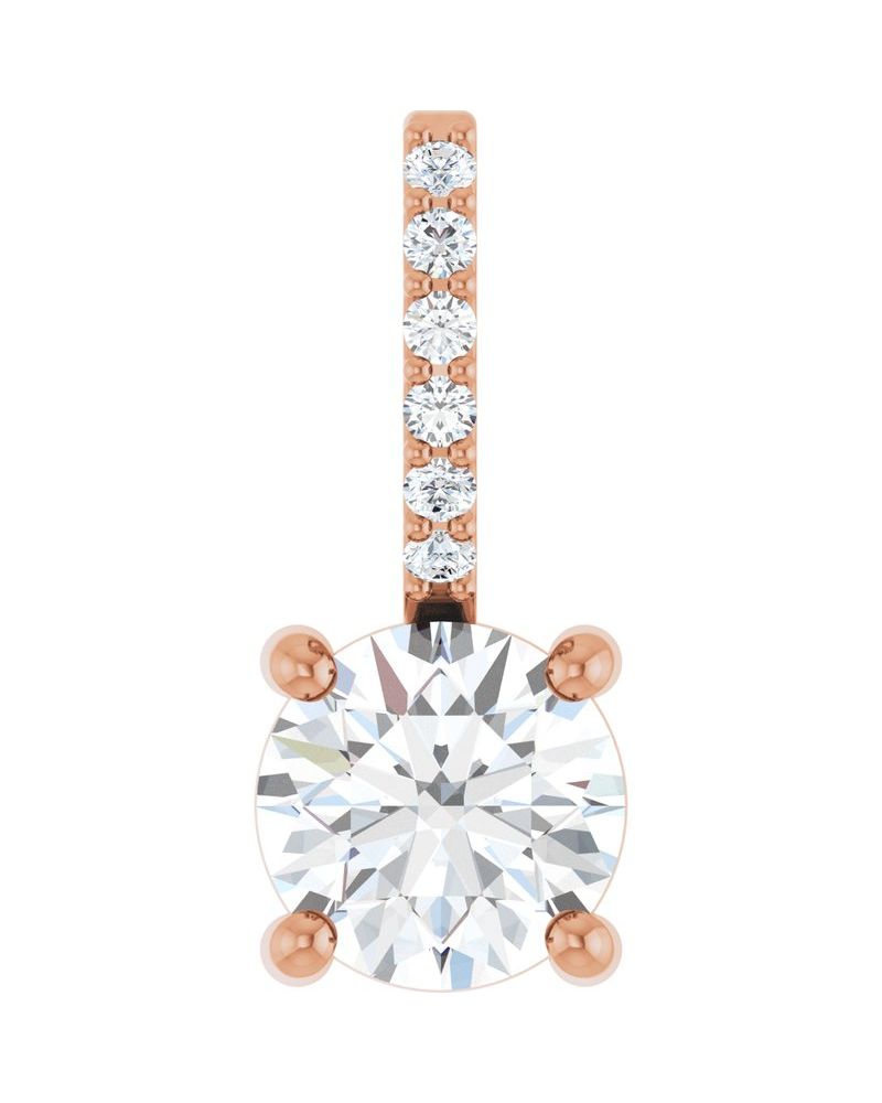 Pingente Cravejado em Ouro 14k com Diamantes de Laboratório – Modelo 2