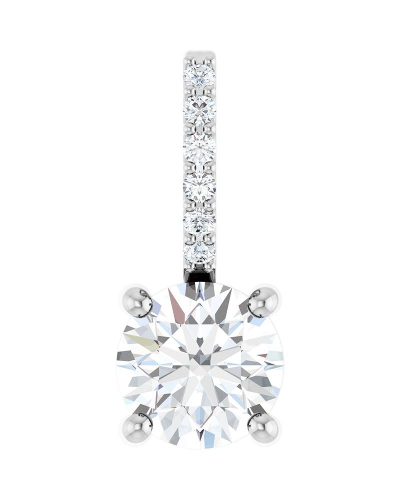 Pingente Cravejado em Ouro 14k com Diamantes de Laboratório – Modelo 2