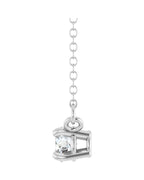 Colar Solitário em Ouro 14k com Diamantes de Laboratório – Modelo 2