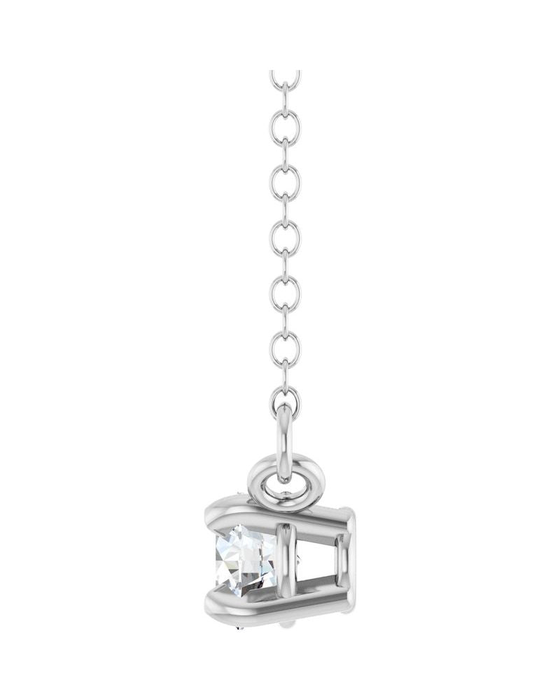 Colar Solitário em Ouro 14k com Diamantes de Laboratório – Modelo 2