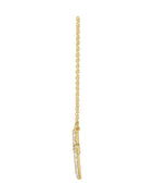 Colar Cruz Cravejado em Ouro 14k com Diamantes de Laboratório – Modelo 5
