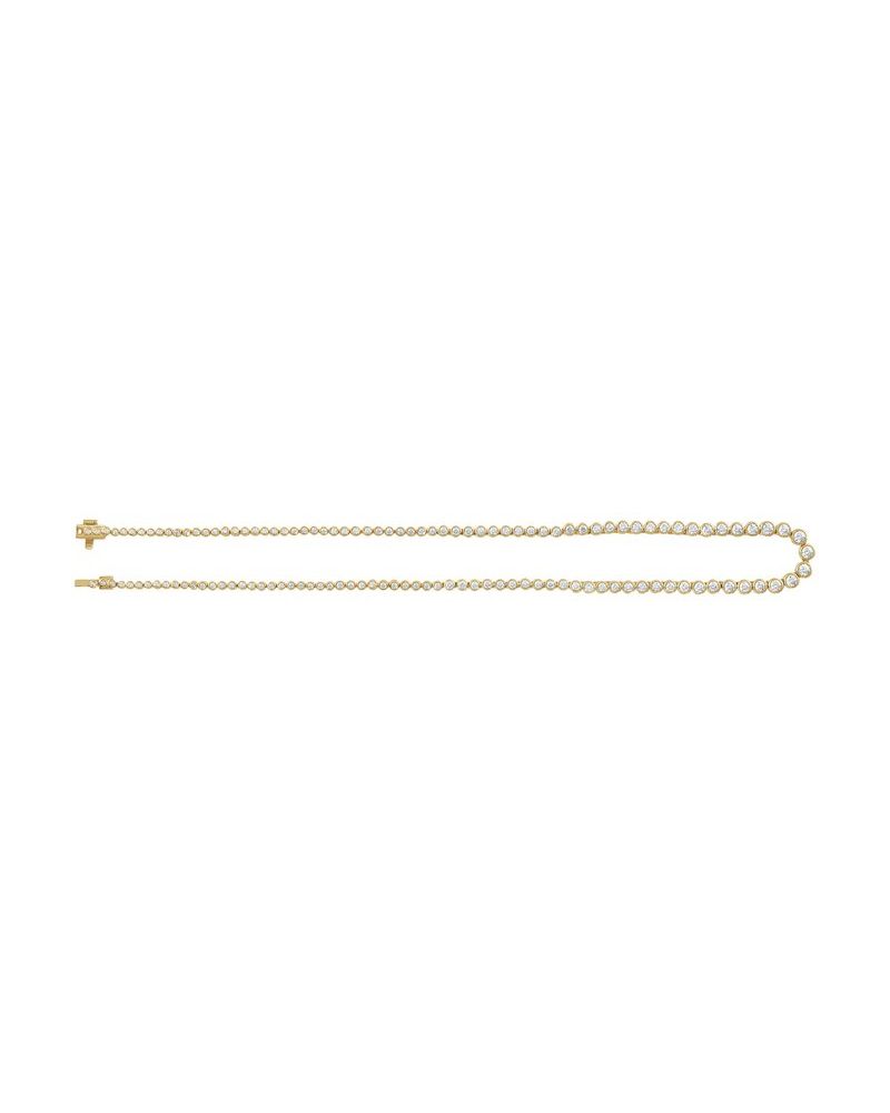 Colar Riviera Cravejado em Ouro 14k com Diamantes de Laboratório