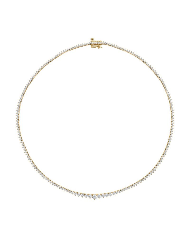 Colar Riviera Degradê em Ouro 14k com Diamantes de Laboratório
