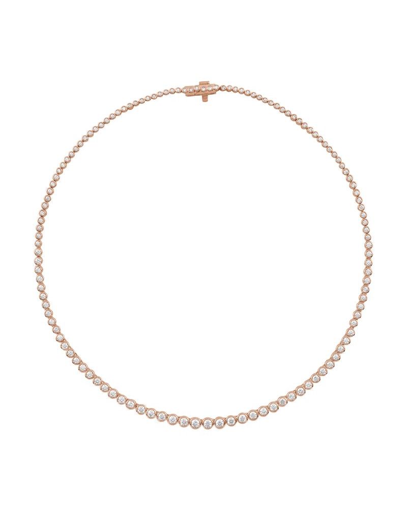 Colar Riviera Cravejado em Ouro 14k com Diamantes de Laboratório