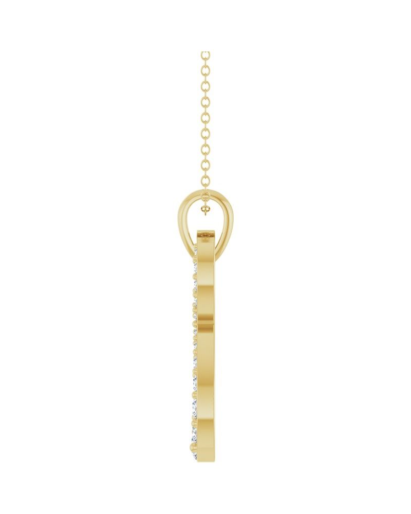 Colar Infinito Cravejado em Ouro 14k com Diamantes de Laboratório – Modelo 2