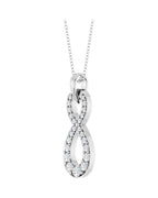 Colar Infinito Cravejado em Ouro 14k com Diamantes de Laboratório – Modelo 2
