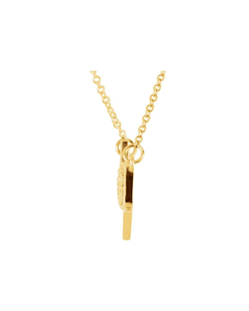 Colar "Love You" em Ouro 14k com Diamantes Naturais