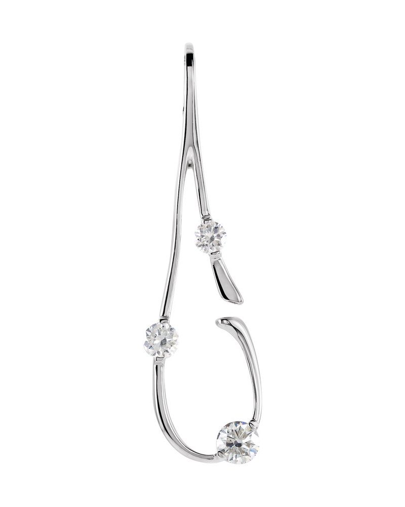 Pingente Orgânico Cravejado em Ouro 14k com Diamantes Naturais – Modelo 6